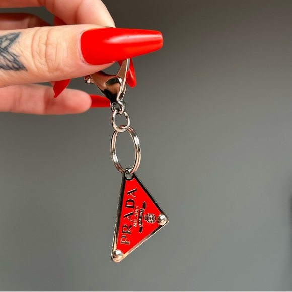 Authentic Red Prada Repurposed Keychain - Picture 6 of 6